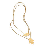 Jennifer Zeuner Jewelry Rachel Necklace gold vermeil