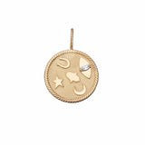 Jennifer Zeuner Jewelry Rasha Charm gold vermeil