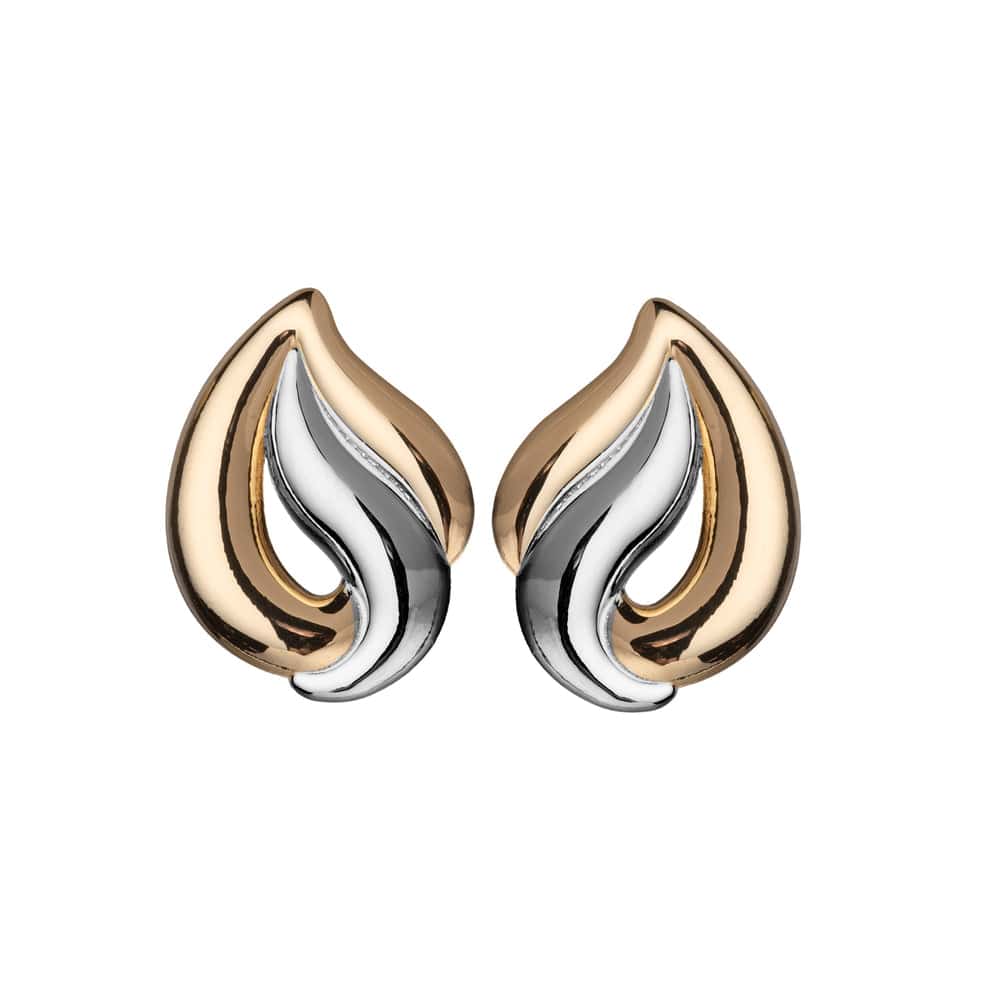 Jennifer Zeuner Jewelry Rio Earrings two tone