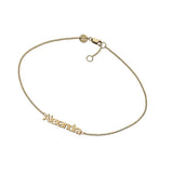 Jennifer Zeuner Romy Anklet 18k Yellow Gold Plated Silver