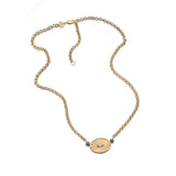 Jennifer Zeuner Rosemary Necklace 18k Yellow Gold Plated Silver