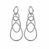 Jennifer Zeuner Jewelry Roxana 3.5" Earrings sterling silver