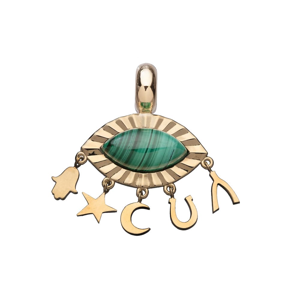 Jennifer Zeuner Sage Charm 18k Yellow Gold Plated Silver