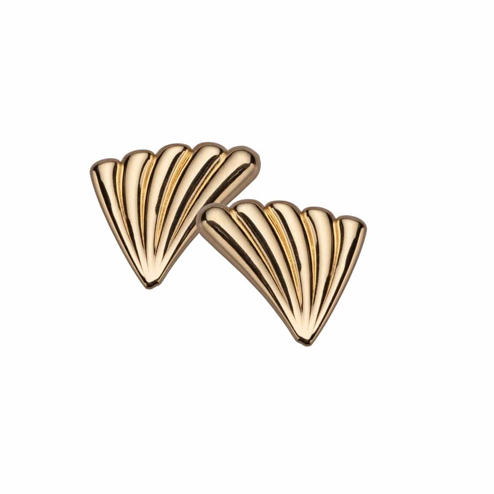 Jennifer Zeuner Sasha Earrings 18k yellow gold plated silver