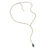 Jennifer Zeuner Sefton Lariat 18k Yellow Gold Plated Silver
