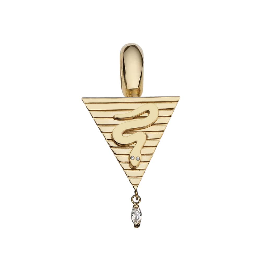 Jennifer Zeuner Shiloh Charm 18K Gold Plated Brass