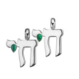 Jennifer Zeuner Silvan Charm sterling silver / malachite