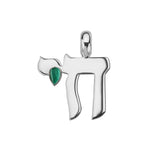 Jennifer Zeuner Silvan Charm sterling silver / malachite