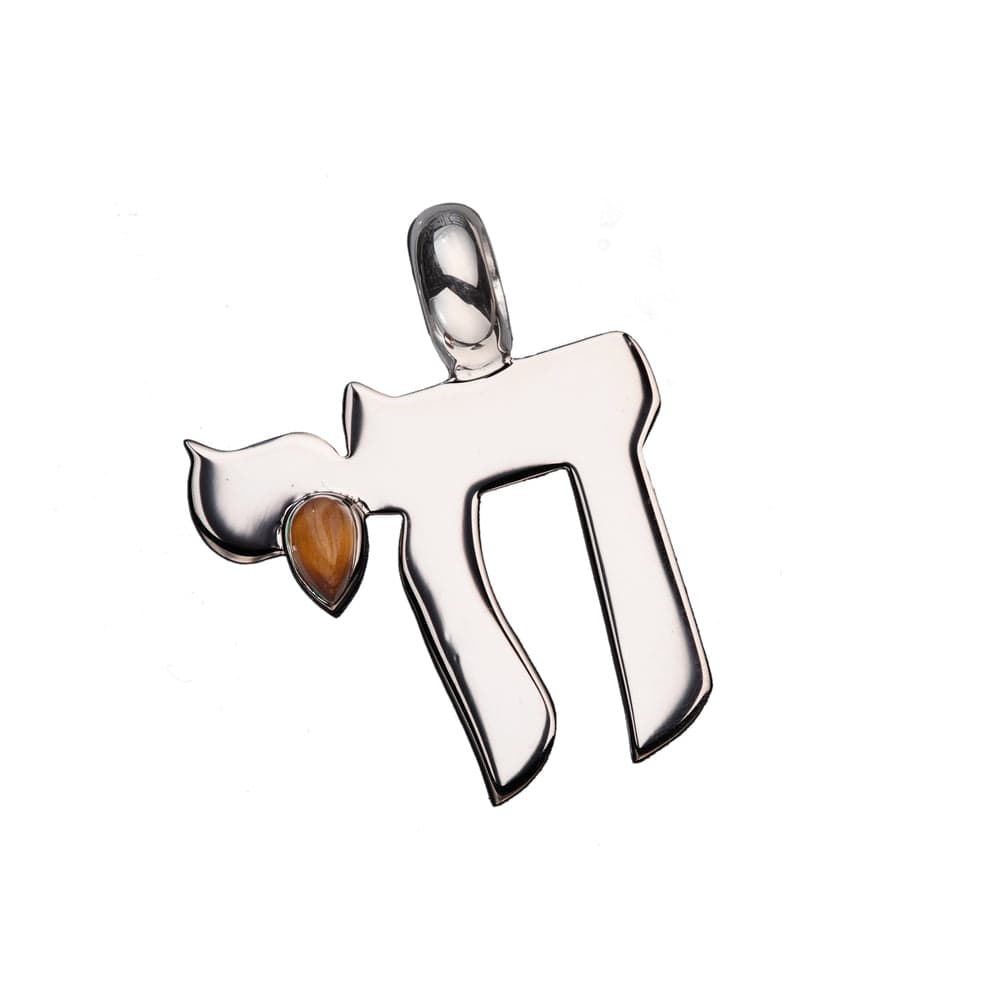 Jennifer Zeuner Silvan Charm sterling silver / tiger's eye