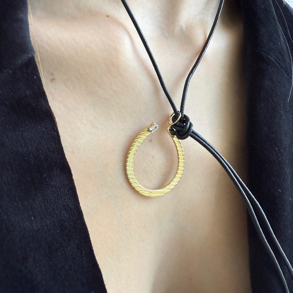 Jennifer Zeuner Talbot Long 18k Yellow Gold Plated Silver