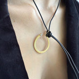 Jennifer Zeuner Talbot Long 18k Yellow Gold Plated Silver