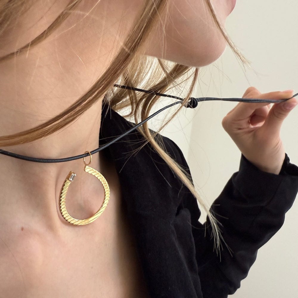 Jennifer Zeuner Talbot Long 18k Yellow Gold Plated Silver