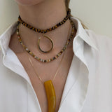 Jennifer Zeuner Tati Necklace 18k Yellow Gold Plated Silver