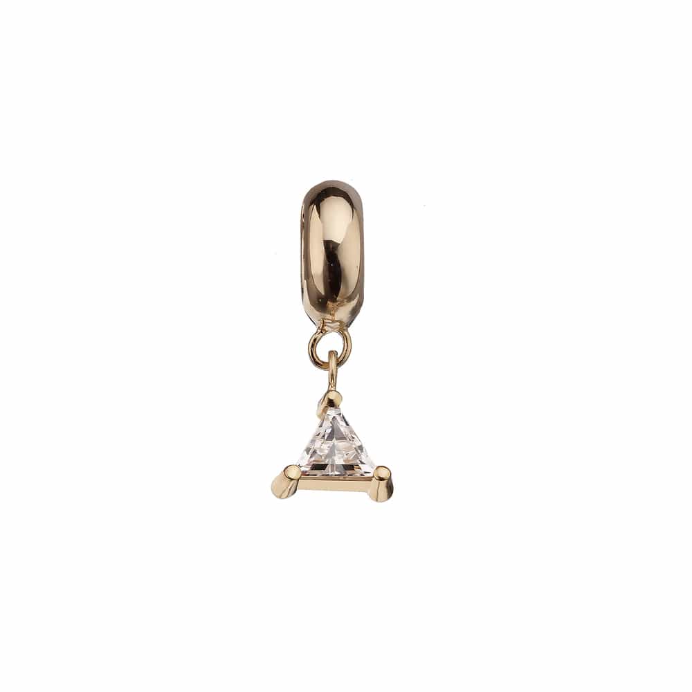 Jennifer Zeuner Teagan Charm 18k gold plated brass