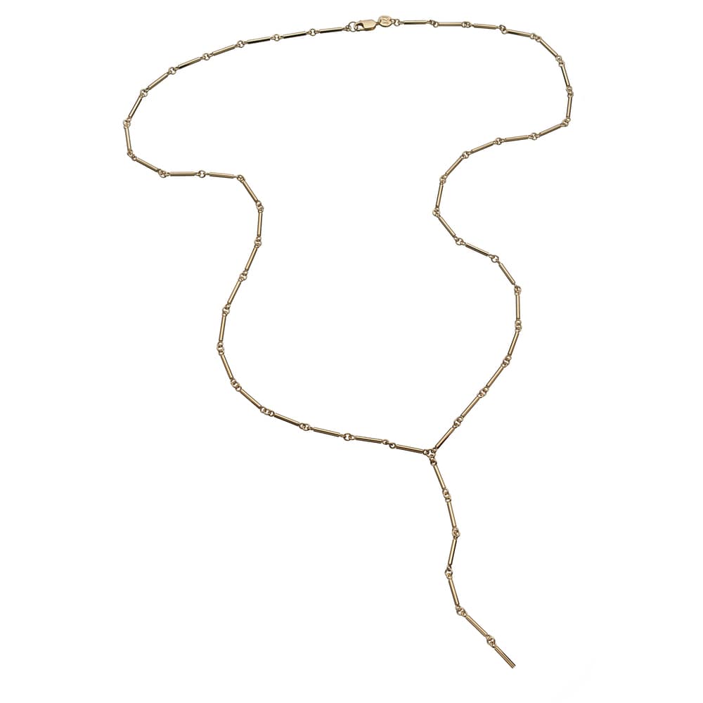 Jennifer Zeuner Tessa Lariat 18K Gold Plated Brass