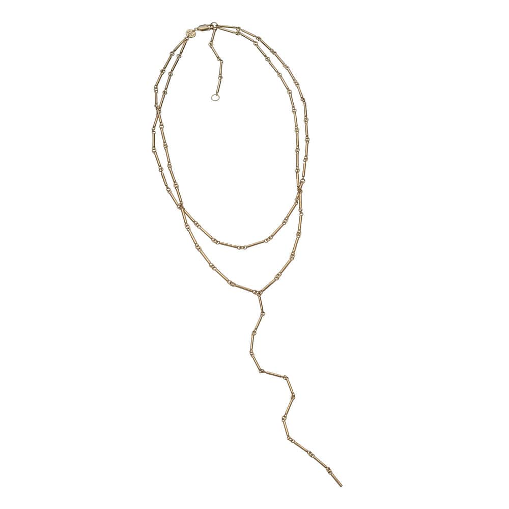 Jennifer Zeuner Vivian Necklace 18k Yellow Gold Plated Silver