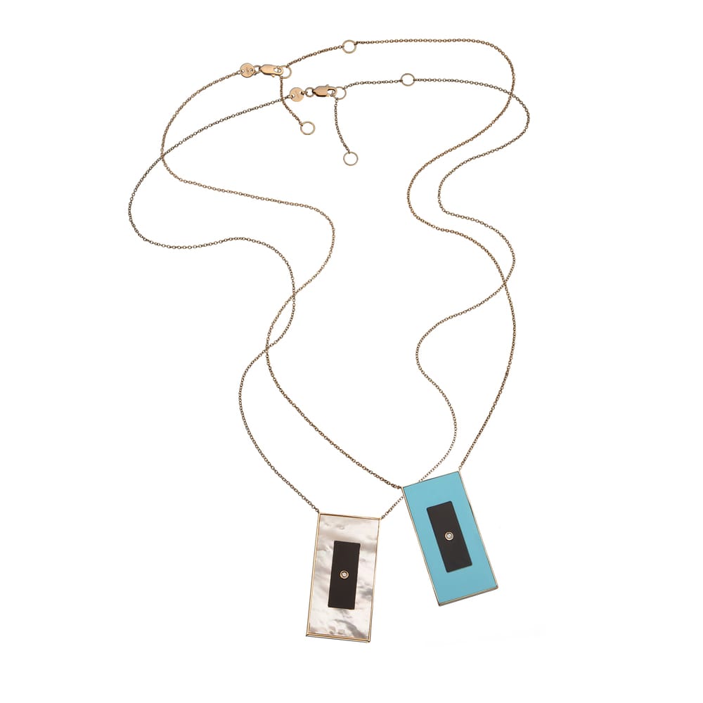 Jennifer Zeuner Wallace Necklace 18k yellow gold plated silver