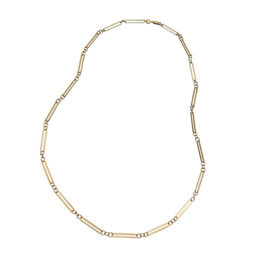 Jennifer Zeuner Jewelry Zadie Necklace 14k yellow gold / 27"