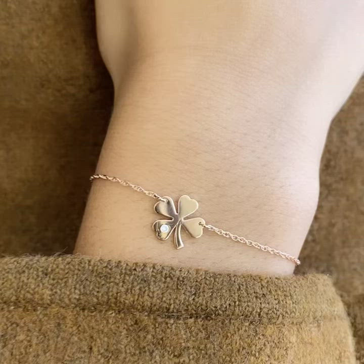 Non-fading four-leave clover bracelet – JEWEART