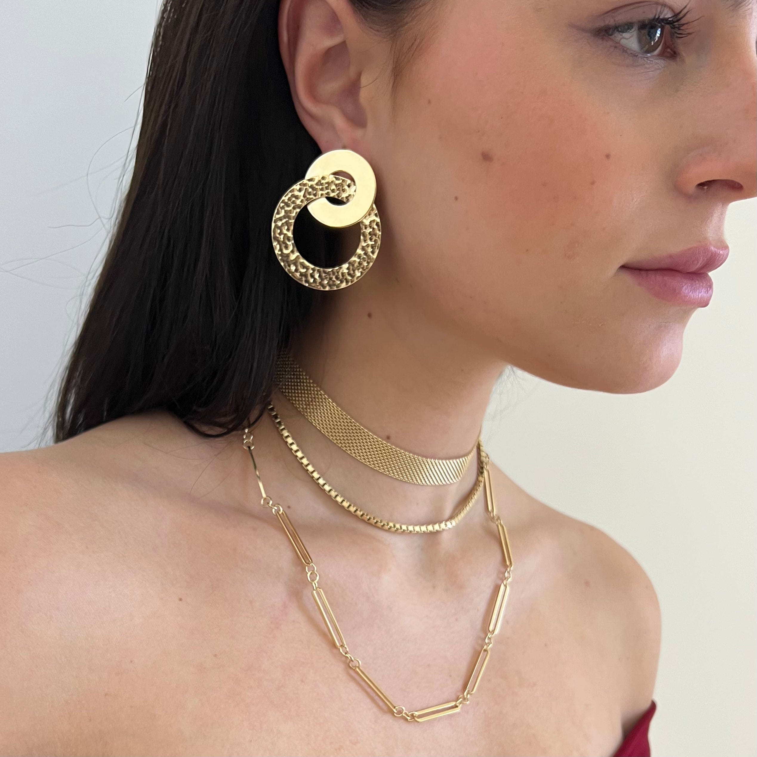 Jennifer Zeuner Jewelry Alora 1.75" Hoops