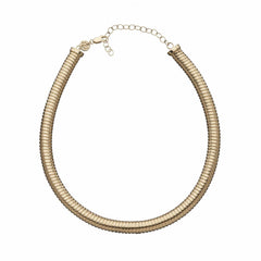 Jennifer Zeuner Jewelry Beverly Choker 18k yellow gold plated silver
