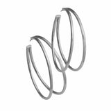 Jennifer Zeuner Jewelry Calista 2.5" Hoops sterling silver
