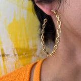 Jennifer Zeuner Jewelry Carmine 2.5" Hoops