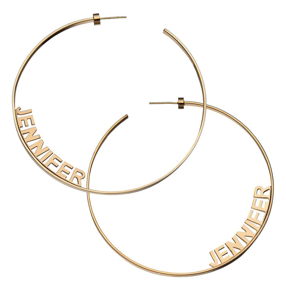 Jennifer Zeuner Jewelry Ciara 3" Hoops