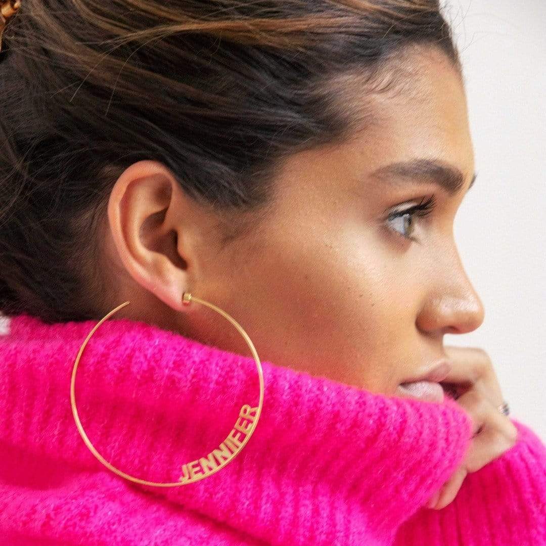 Jennifer Zeuner Jewelry Ciara 3" Hoops