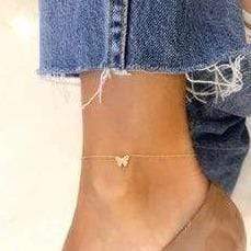 Jennifer Zeuner Jewelry Daphne Pave 14K Anklet
