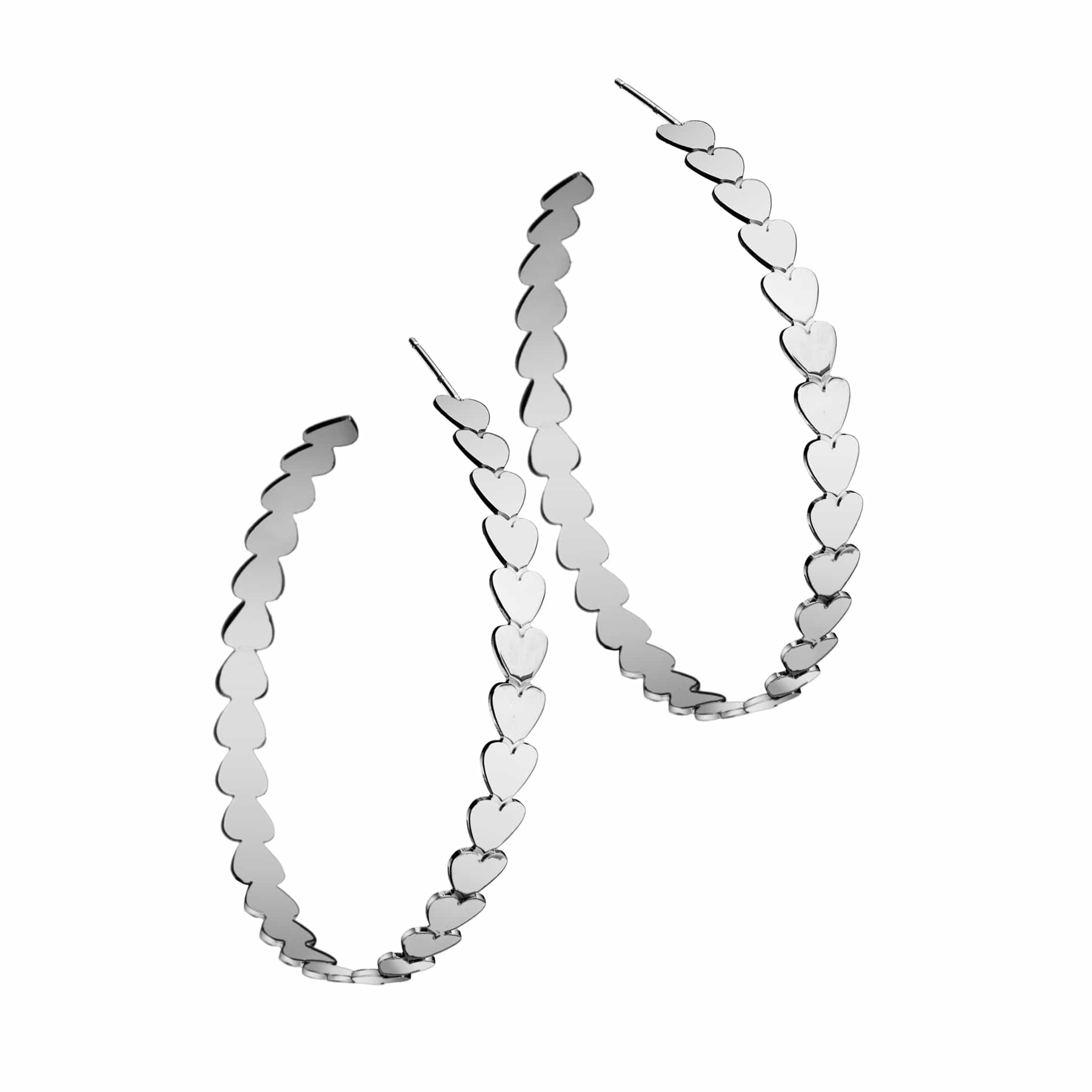 Jennifer Zeuner Jewelry Dream 2" Hoops sterling silver