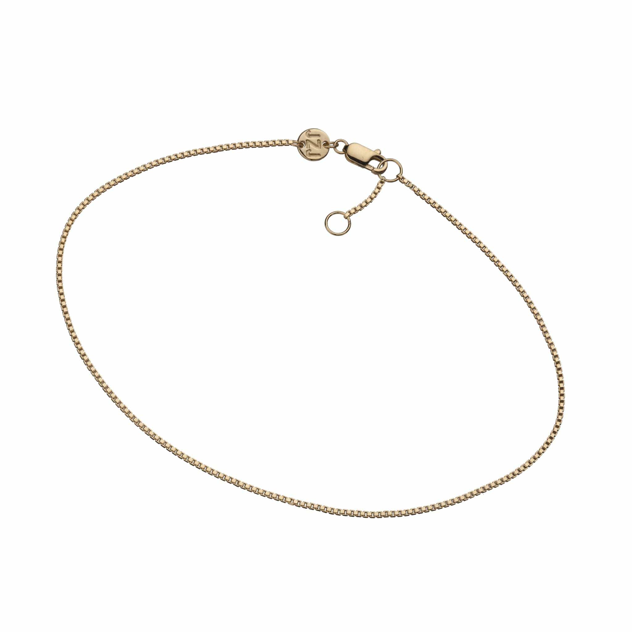 Jennifer Zeuner Jewelry Elisa Anklet gold vermeil