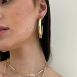 Jennifer Zeuner Jewelry Esme 2" Hoops
