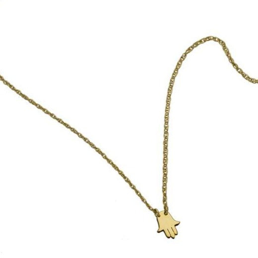 Jennifer Zeuner Jewelry Faith Mini Necklace gold vermeil