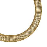 Jennifer Zeuner Jewelry Gal Mesh Choker Gold Vermeil