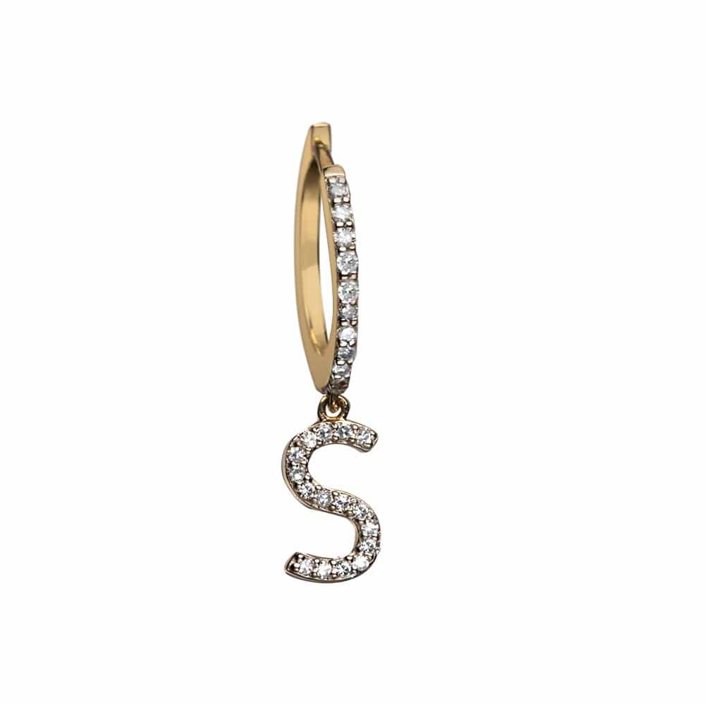 Jennifer Zeuner Jewelry Gigi Pave 14K Huggie