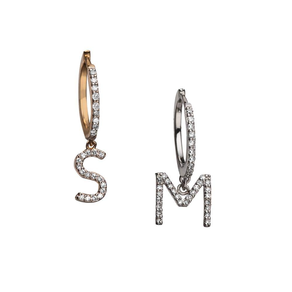 Jennifer Zeuner Jewelry Gigi Pave 14K Huggie