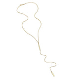 Jennifer Zeuner Jewelry Hope Lariat gold vermeil