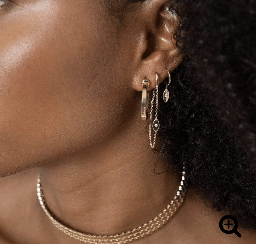 Jennifer Zeuner Jewlery Kiara 1" Hoops