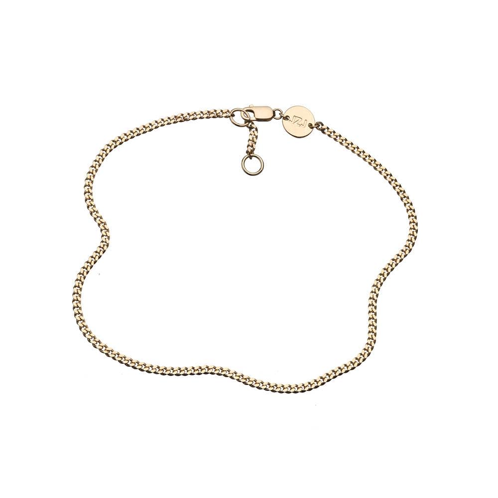 Jennifer Zeuner Jewelry Layla Anklet gold vermeil
