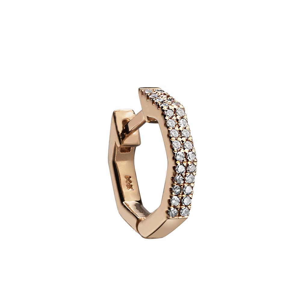 Jennifer Zeuner Jewelry Lea 14K Huggie 14k yellow gold / single