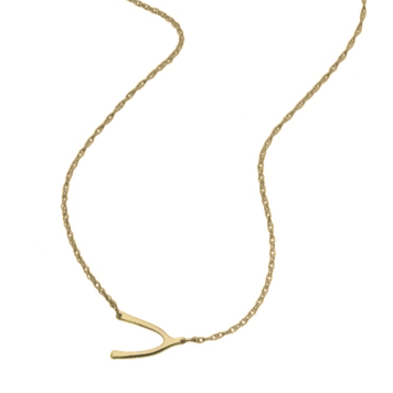 Jennifer Zeuner Jewelry Lily 1/2" Necklace gold vermeil