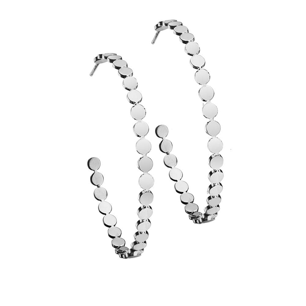 Jennifer Zeuner Jewelry Margaux 2" Hoops sterling silver