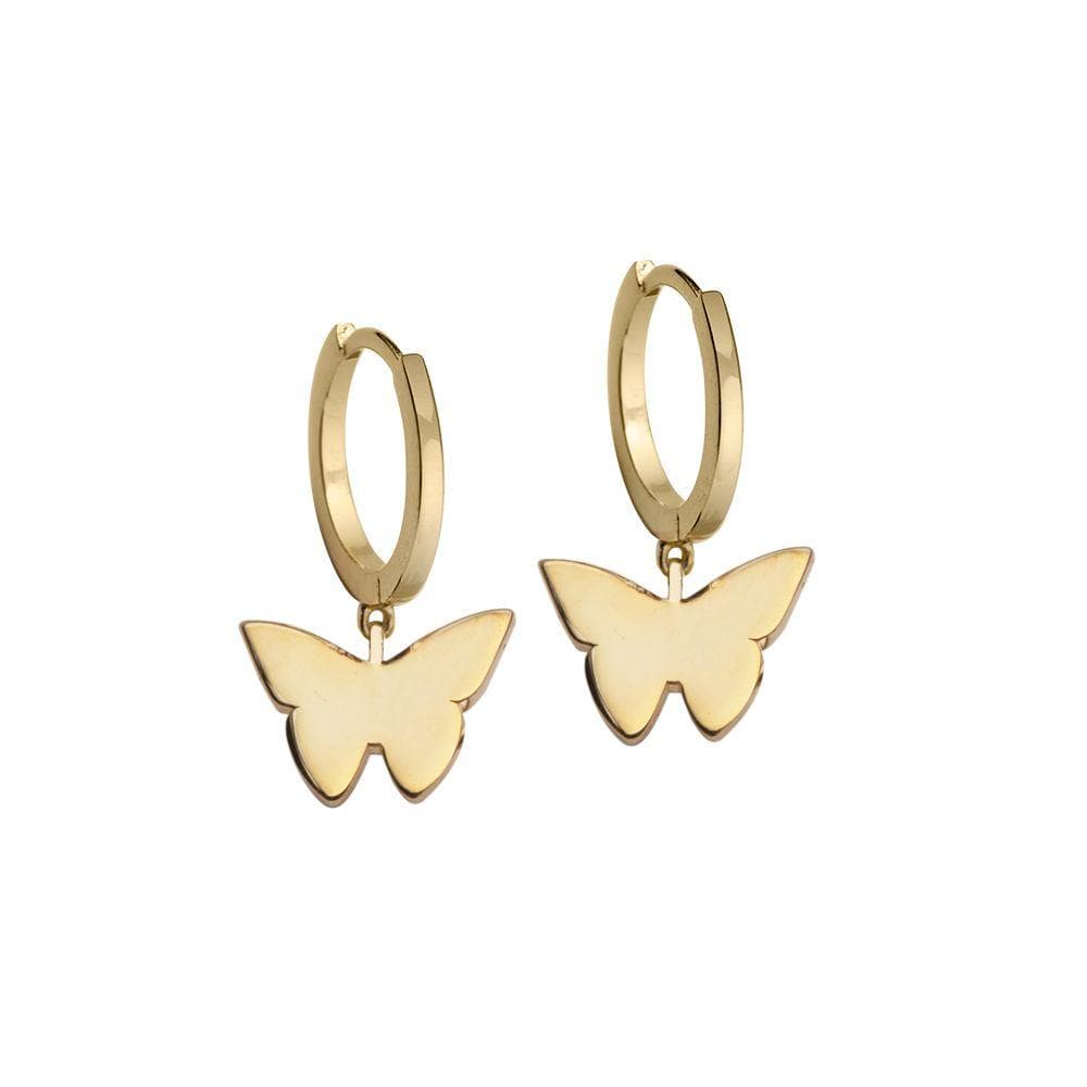 Jennifer Zeuner Jewlery Mariah Huggies 18k yellow gold plated silver