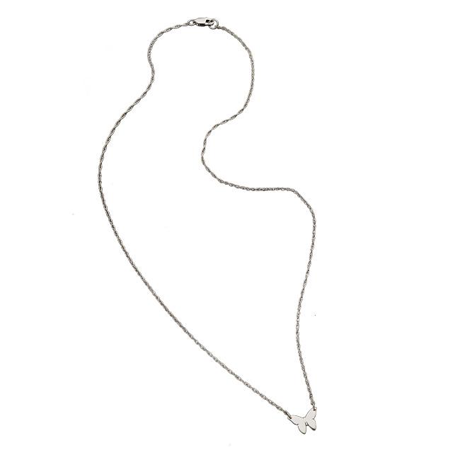Jennifer Zeuner Jewelry Mariah Mini Butterfly Necklace sterling silver