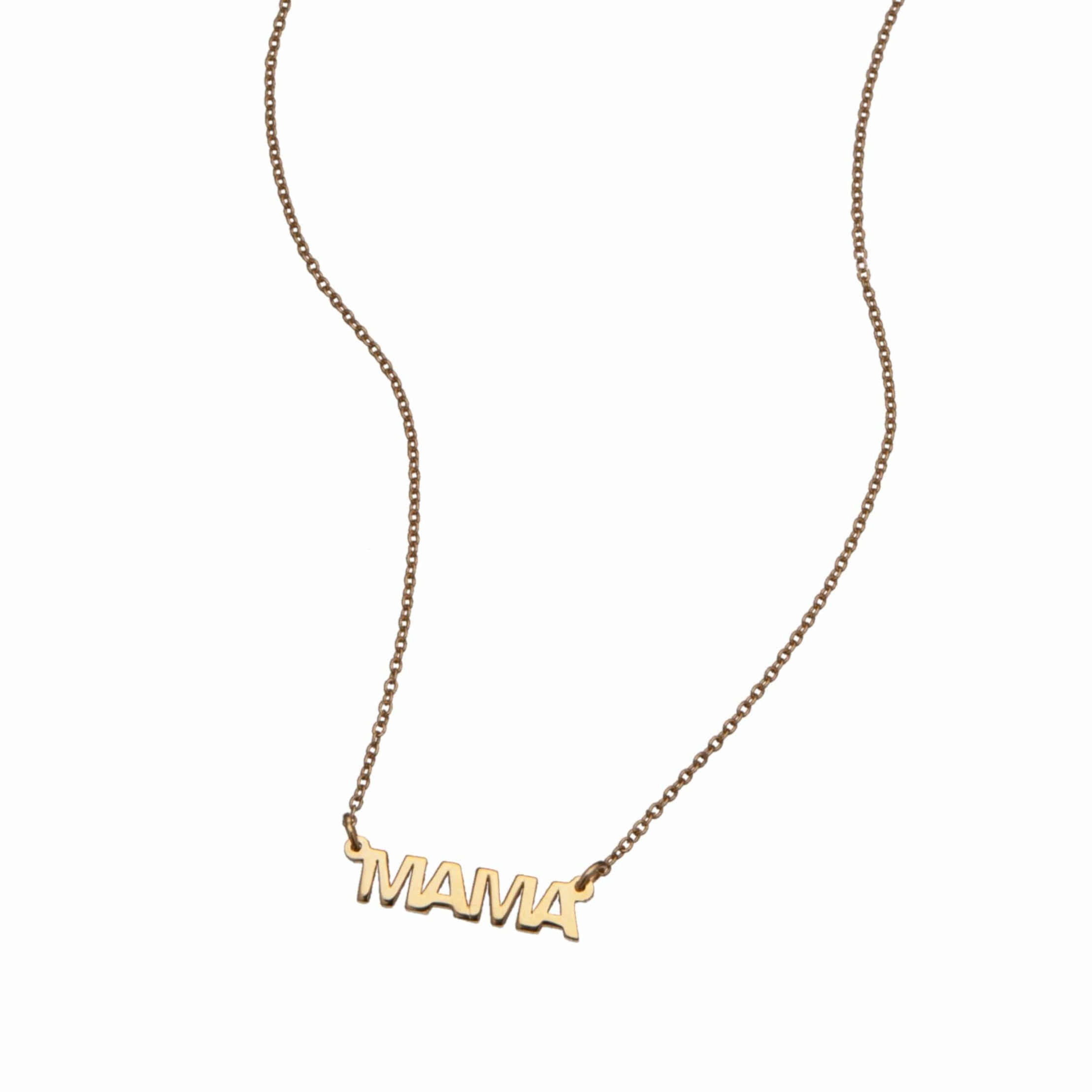 Jennifer Zeuner Jewelry Mercer Mama Necklace gold vermeil / mama