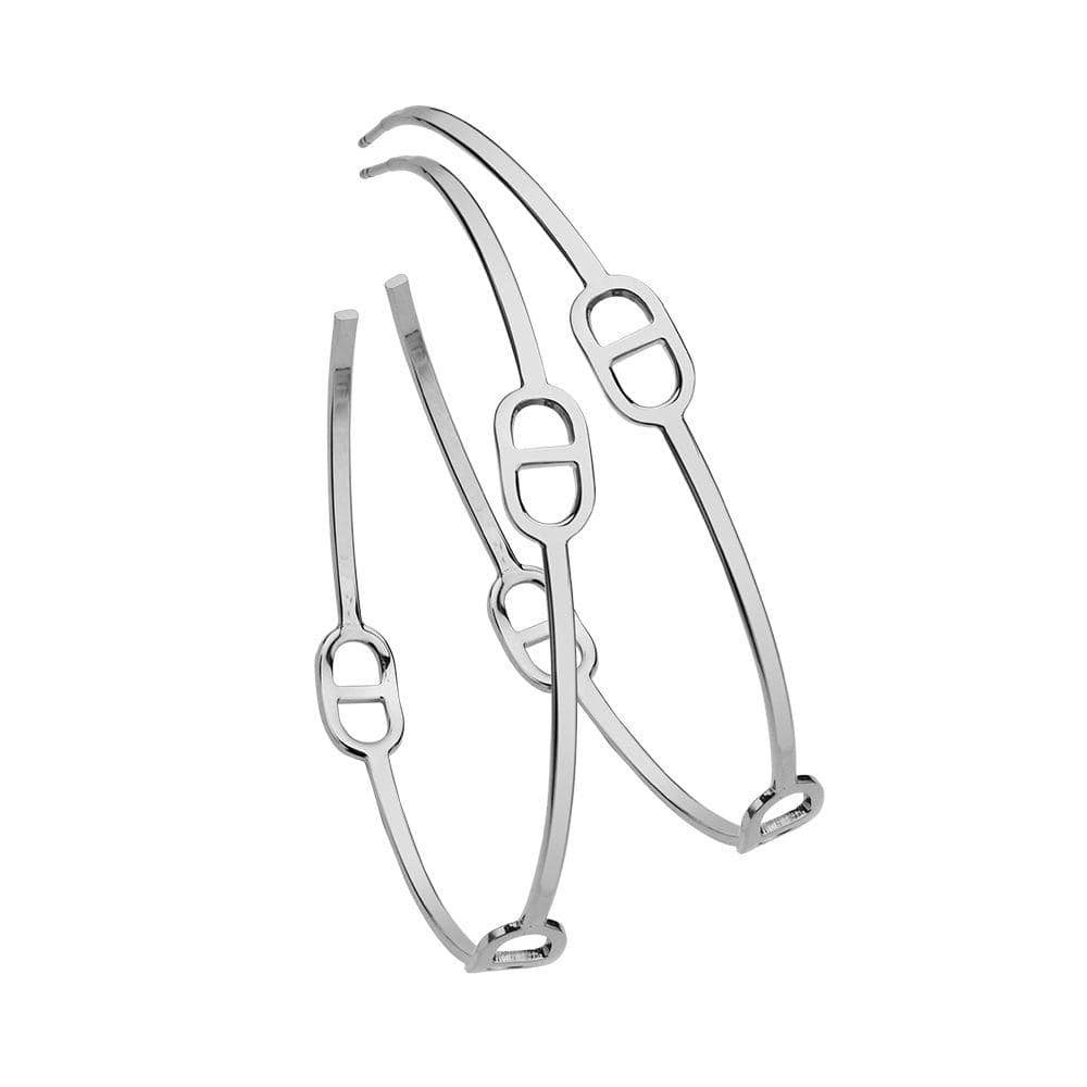 Jennifer Zeuner Jewelry Naomi 2.5" Earrings sterling silver