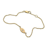 Jennifer Zeuner Jewelry Nazar Diamond 14k Bracelet 14k yellow gold