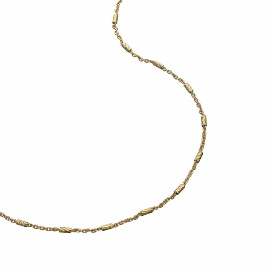 Jennifer Zeuner Jewelry Neve 20" Necklace gold vermeil
