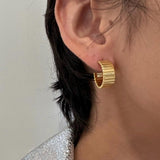Jennifer Zeuner Jewelry Odessa 3/4" Hoops